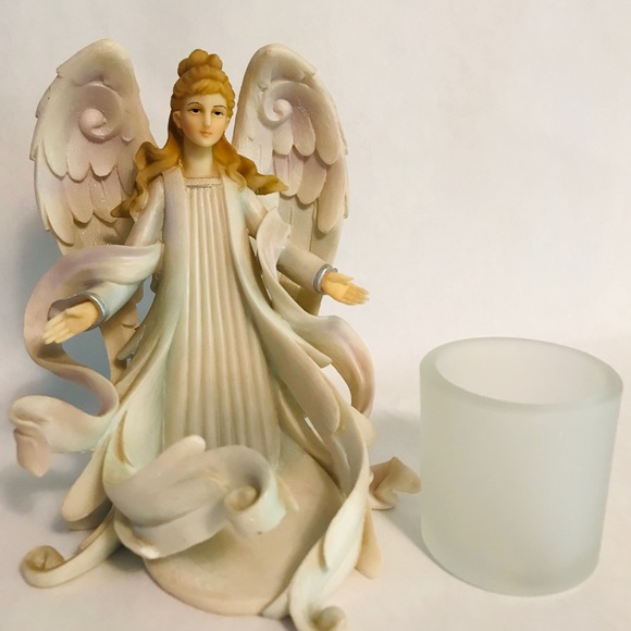 Angel Tea Light Votive Candle Holder 6.5 inches - Picture 3 of 7